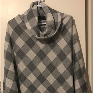 Super cute plaid poncho!